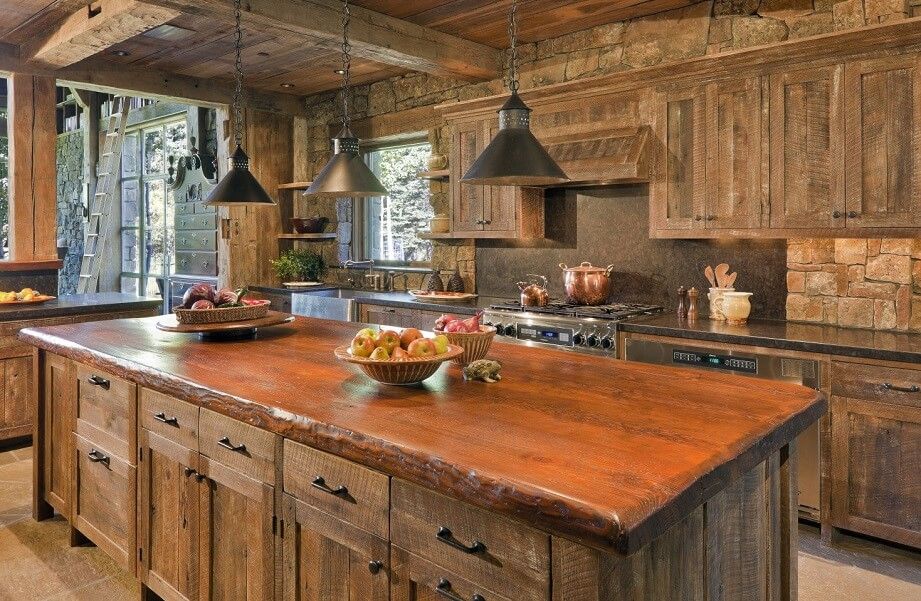 کابینت آشپزخانه های روستیک01